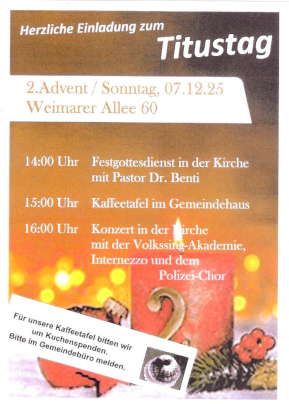 konzert beim titustag